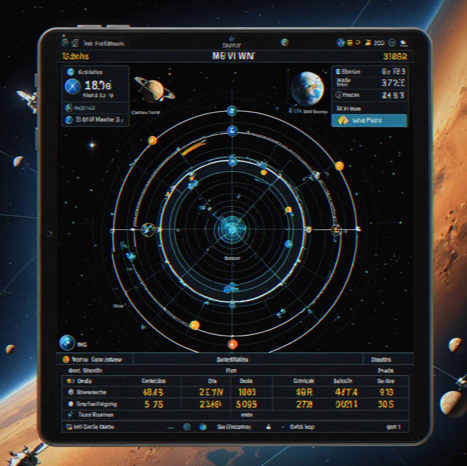 Post-match stats. You earned five new satellites on your first win. Rank went up. The screen breaks down your delta-v efficiency across every maneuver.